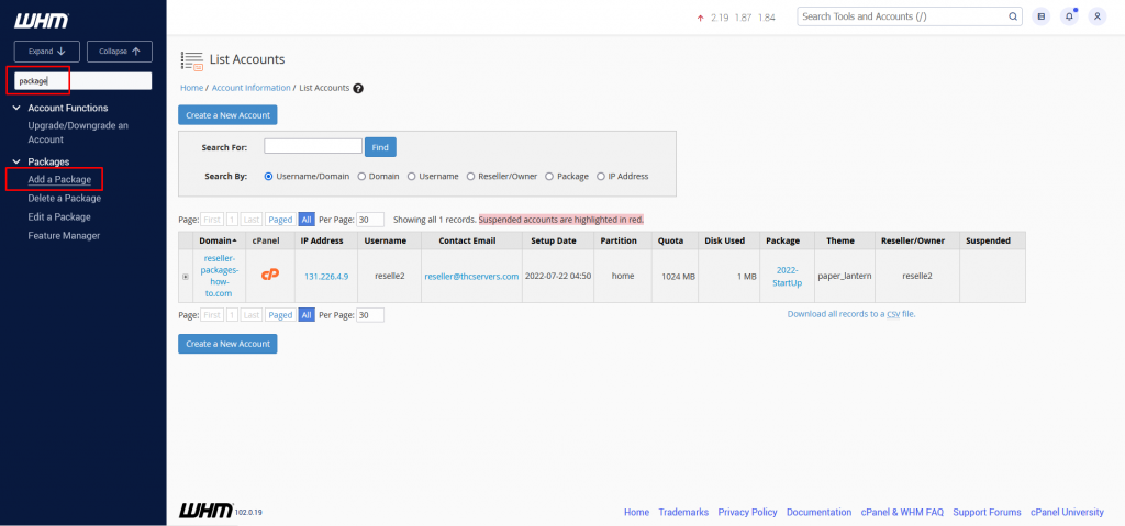 How to Create a Hosting Package Within Your Reseller WHM - Blog