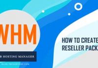how to create reseller packages in WHM